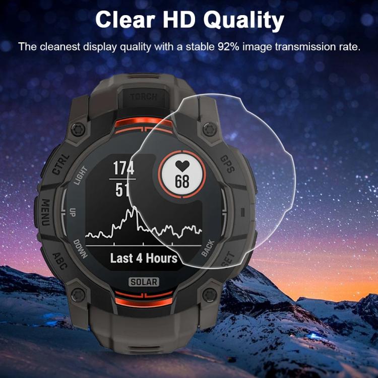 For Garmin Instinct 3 50mm 5pcs xDfind Soft Hydrogel Film Full Cover Watch Front Protector - Image 6