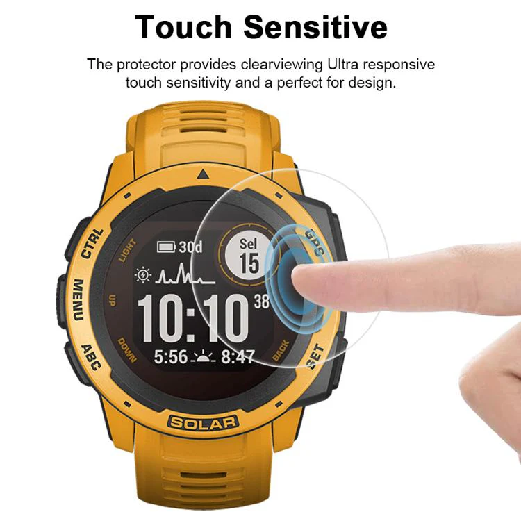 For Garmin Instinct 5pcs xDfind Soft Hydrogel Film Full Cover Watch Front Protector - Image 5
