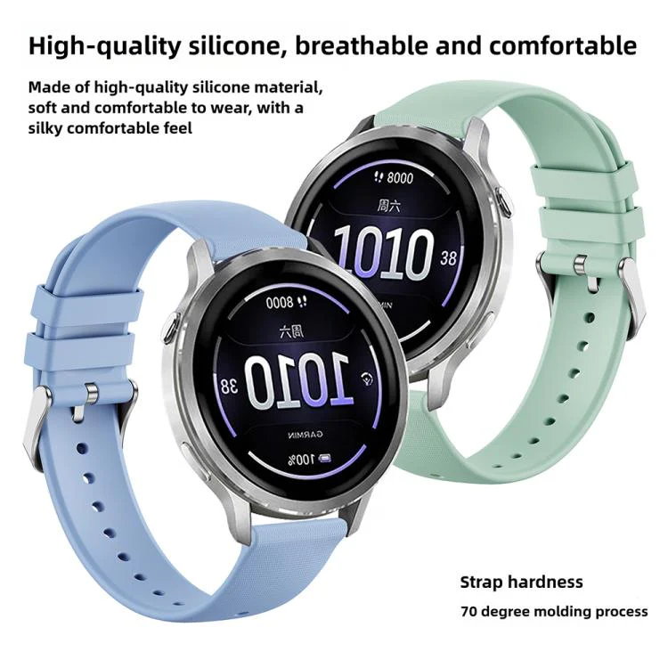 For Garmin Venu 4 41mm Delicate Texture Solid Color Silicone Watch Band(White) - Image 4