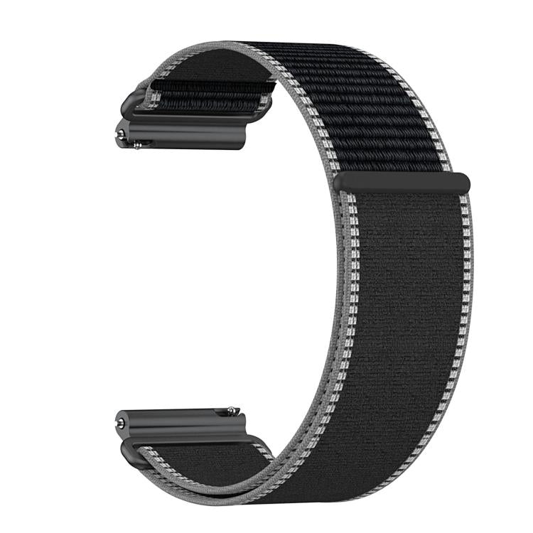 For Garmin Venu X1 Explorer Metal Connector Nylon Loop Watch Band(Charcoal Black) - Image 5