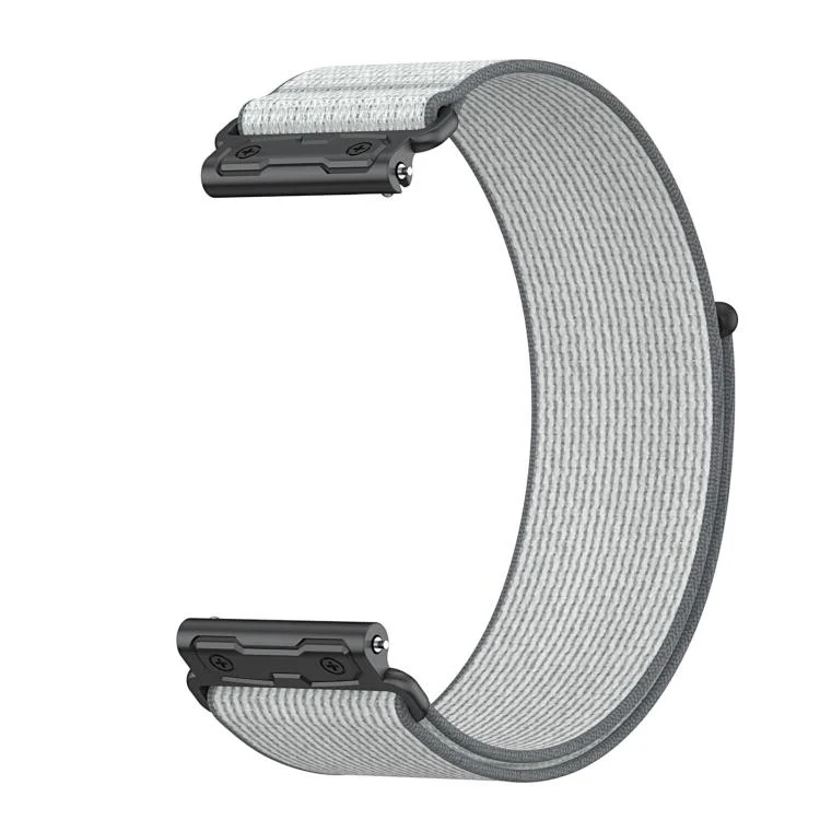 For Garmin Venu X1 Explorer Metal Connector Nylon Loop Watch Band(Galaxy Grey) - Image 4