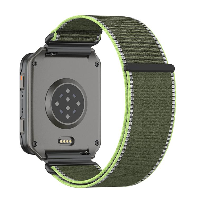 For Garmin Venu X1 Explorer Metal Connector Nylon Loop Watch Band(Neon Green) - Image 3