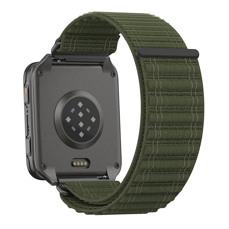 For Garmin Venu X1 xDfind Mountain Wave Pattern Nylon Watch Band(Army Green) - Image 3