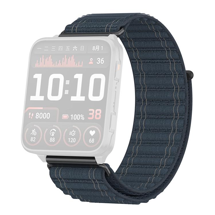 For Garmin Venu X1 xDfind Mountain Wave Pattern Nylon Watch Band(Dark Blue) - Image 2