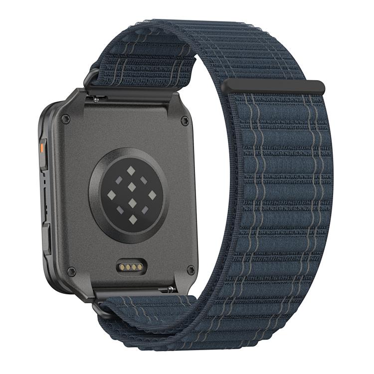 For Garmin Venu X1 xDfind Mountain Wave Pattern Nylon Watch Band(Dark Blue) - Image 3