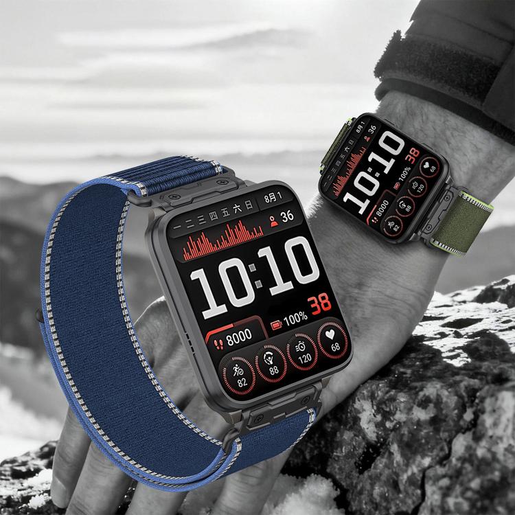 For Garmin Venu X1 xDfind Wild Path Loop Nylon Quick-release Watch Band(Blue) - Image 11