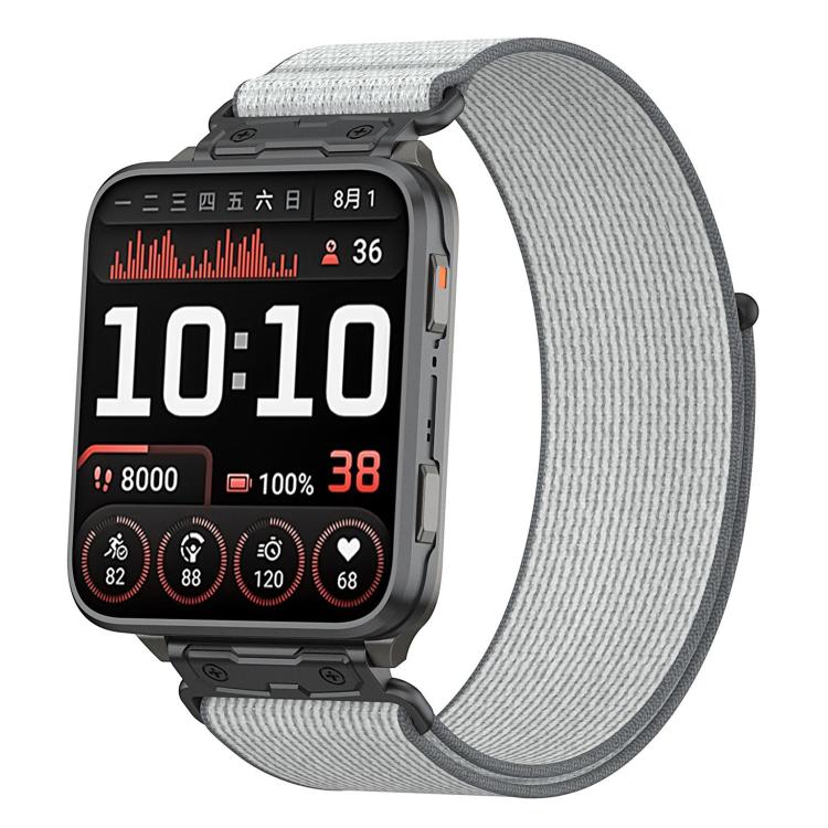 For Garmin Venu X1 xDfind Wild Path Loop Nylon Quick-release Watch Band(Silver Grey)