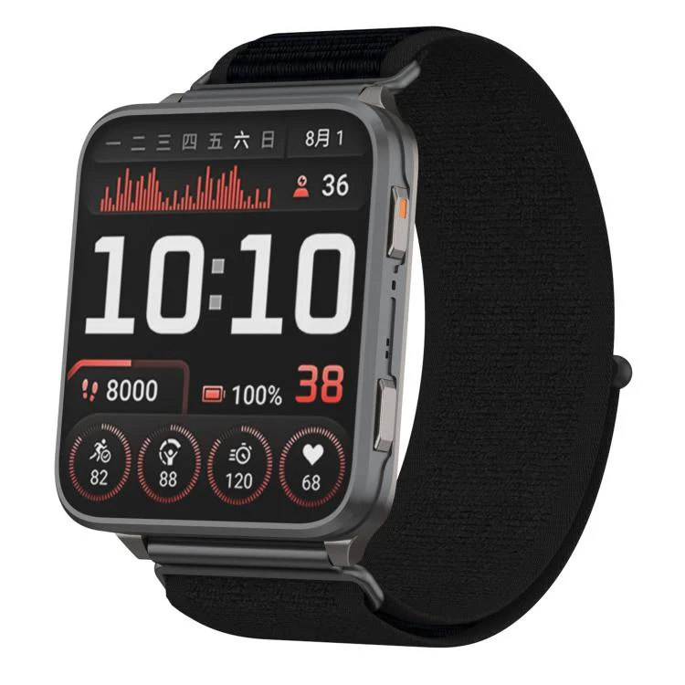 For Garmin Venu X1 xDfind Wild Path Loop Nylon Woven Quick-release Watch Band(Black)