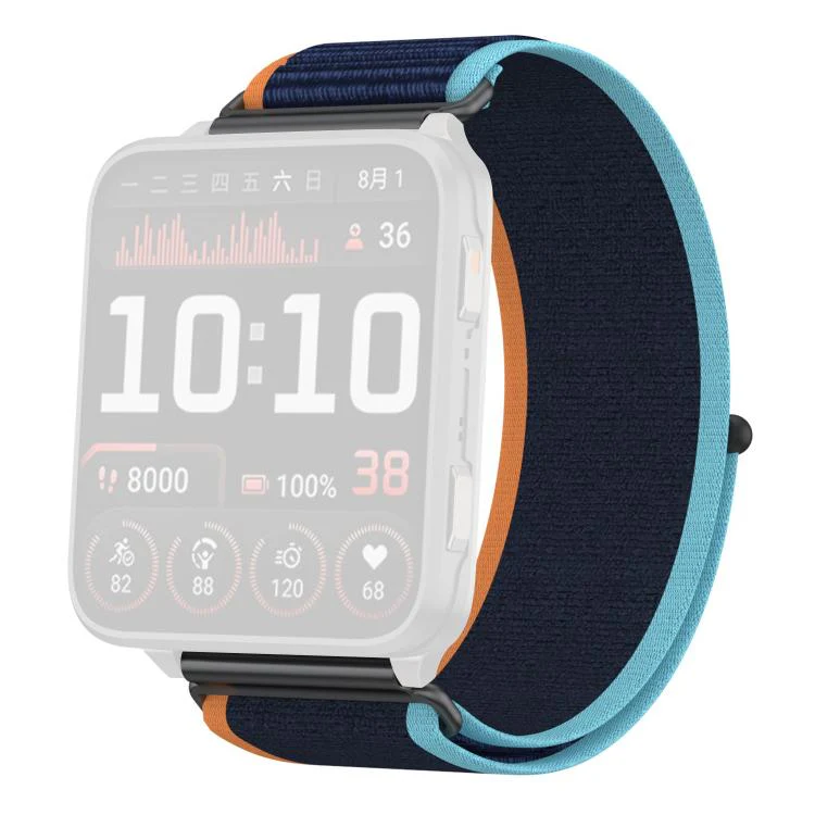 For Garmin Venu X1 xDfind Wild Path Loop Nylon Woven Quick-release Watch Band(Navy Blue) - Image 2