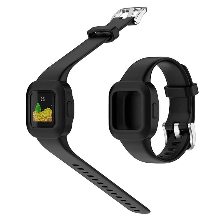 For GarminFit JR3 / Garmin Vivofit JR 3 5 Pack xDfind Silver Steel Buckle Solid Color Silicone Watch Band - Image 3
