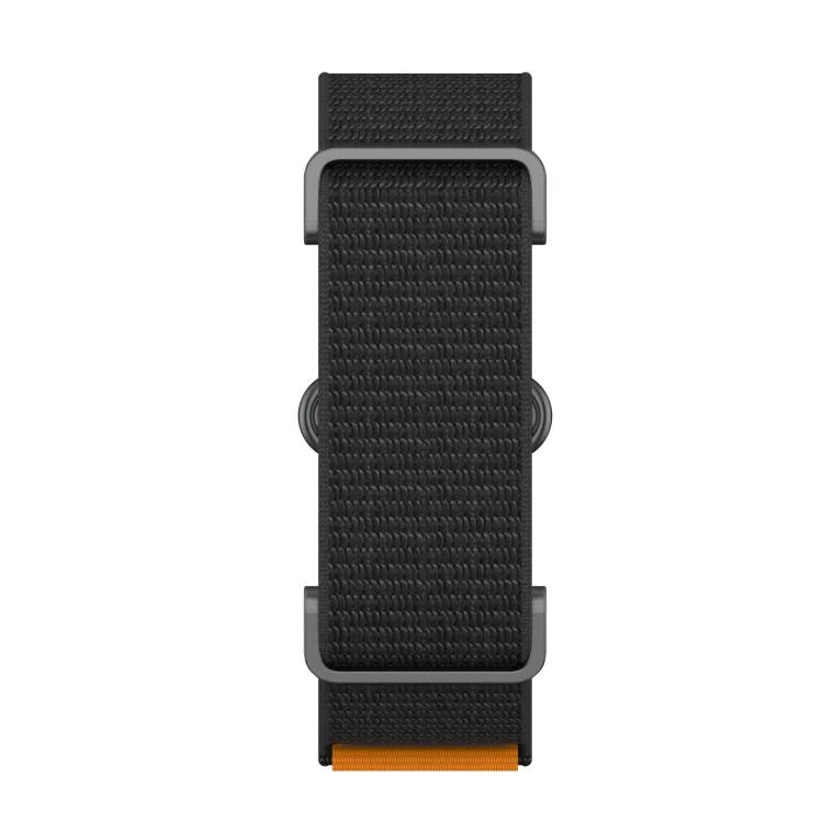 For Google Fitbit Air Metal Case Hybrid Feather Light Nylon Hook and Loop Fastener Watch Band(Black) - Image 4