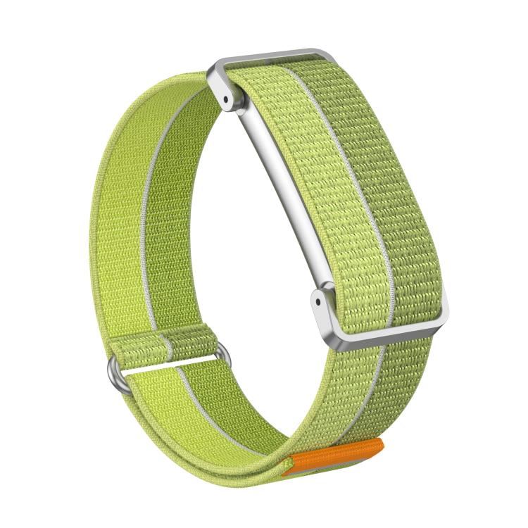For Google Fitbit Air Metal Case Hybrid Feather Light Nylon Hook and Loop Fastener Watch Band(Green) - Image 2