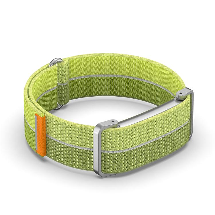 For Google Fitbit Air Metal Case Hybrid Feather Light Nylon Hook and Loop Fastener Watch Band(Green) - Image 5