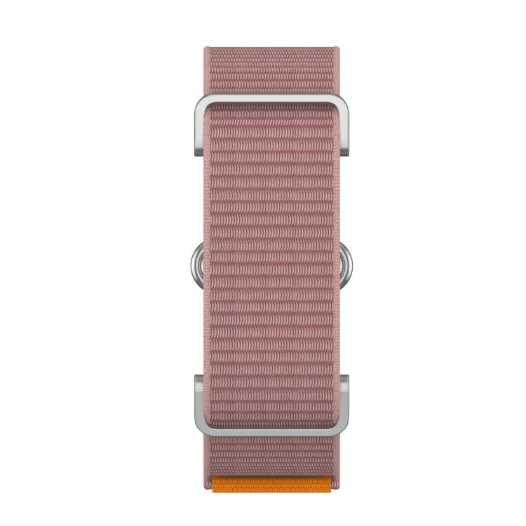 For Google Fitbit Air Metal Case Hybrid Nylon Hook and Loop Fastener Watch Band(Light Plum) - Image 4