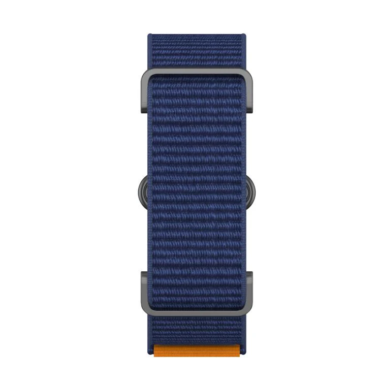 For Google Fitbit Air Metal Case Hybrid Nylon Hook and Loop Fastener Watch Band(Royal Blue) - Image 4