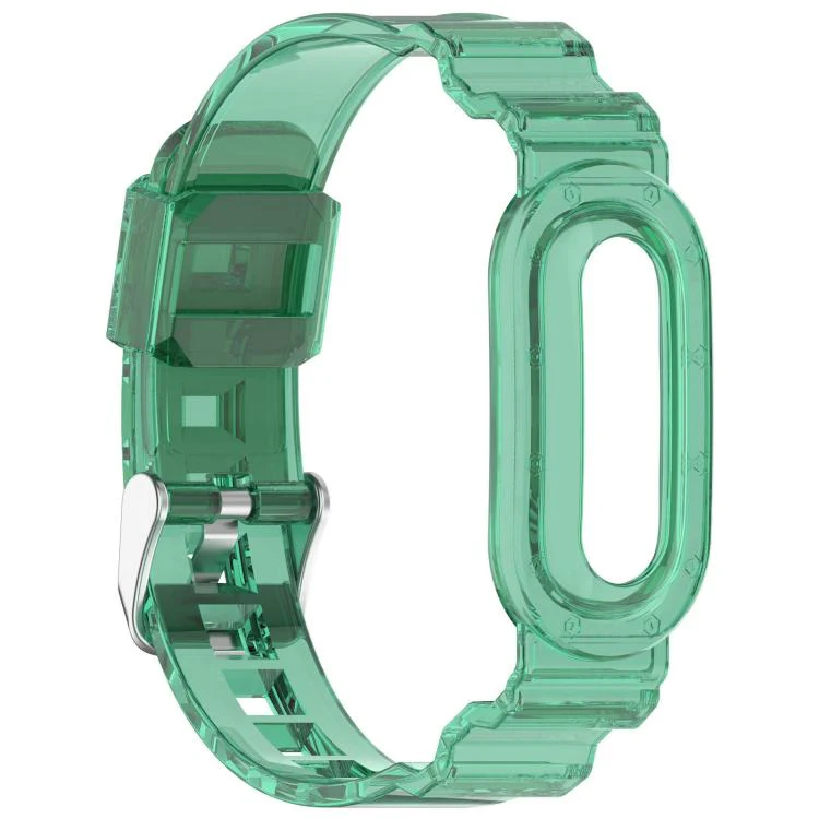 For Google Fitbit Air xDfind Glacier Integrated Case TPU Watch Band(Transparent Green) - Image 3