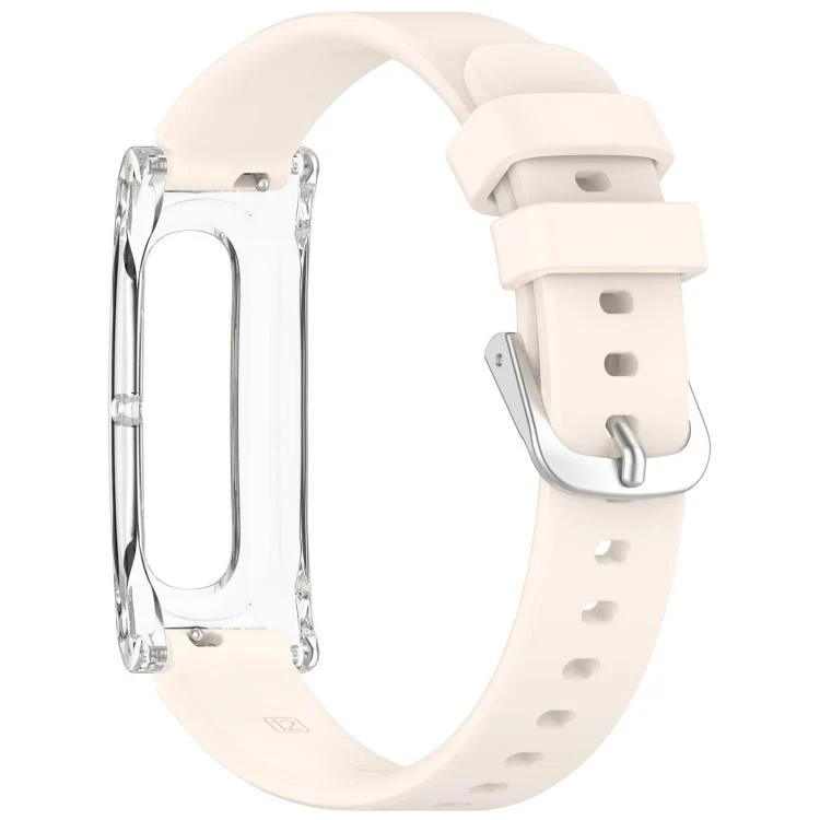 For Google Fitbit Air xDfind Spring Bar Style Clear Watch Case and Silicone Watch Band(Starlight) - Image 4