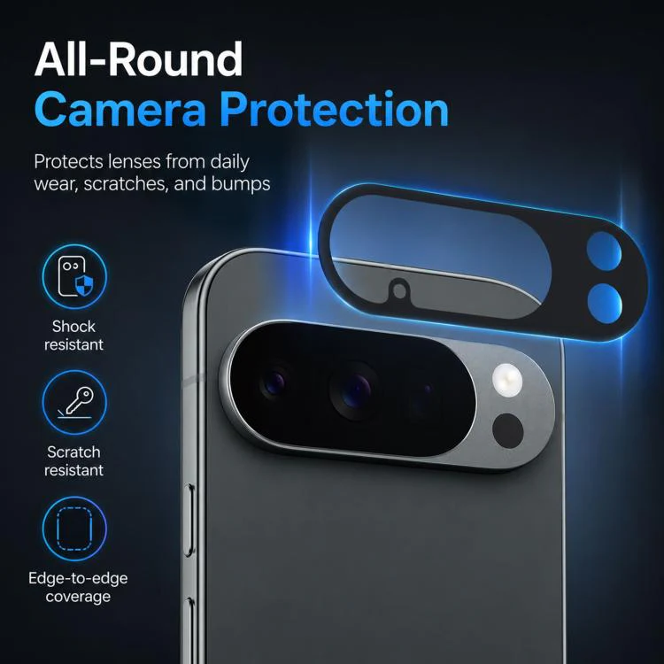 For Google Pixel 10 Pro XDcase Silk-Print Integrated Tempered Glass Camera Lens Protector - Image 4