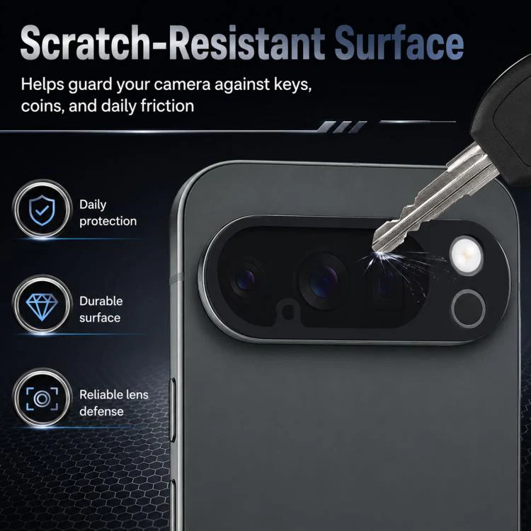 For Google Pixel 10 Pro XL XDcase Silk-Print Integrated Tempered Glass Camera Lens Protector - Image 5
