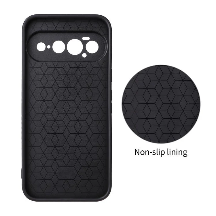 For Google Pixel 11 Pro XL Precise Cutout Carbon Fiber Texture Vegan Leather Phone Case(Grey) - Image 3