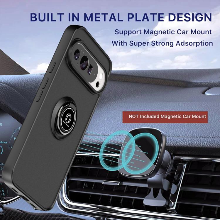 For Google Pixel 11 Pro XL Q Shadow 1 Series TPU + PC Phone Case with Ring(Black) - Image 7
