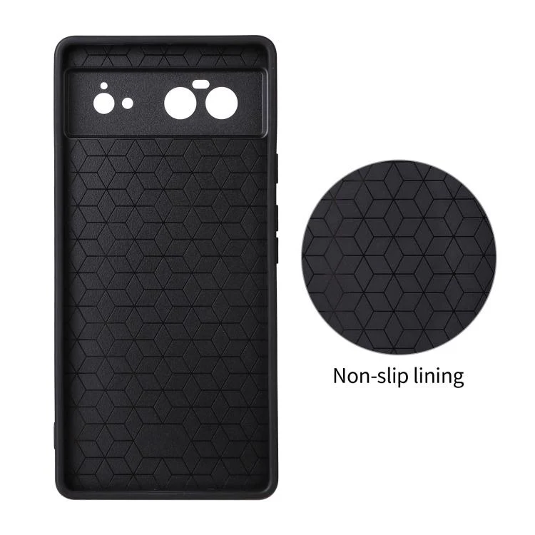 For Google Pixel 6 Precise Cutout Carbon Fiber Texture Vegan Leather Phone Case(Orange) - Image 3