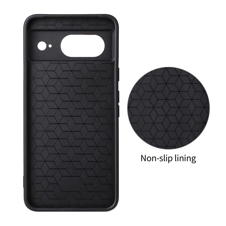 For Google Pixel 8 Precise Cutout Carbon Fiber Texture Vegan Leather Phone Case(Grey) - Image 3