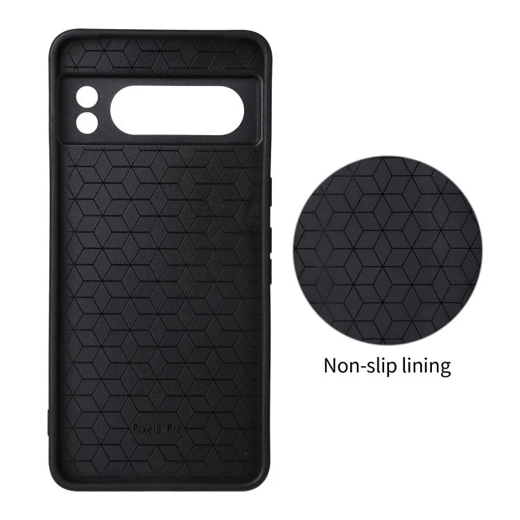 For Google Pixel 8 Pro Precise Cutout Carbon Fiber Texture Vegan Leather Phone Case(Red) - Image 3