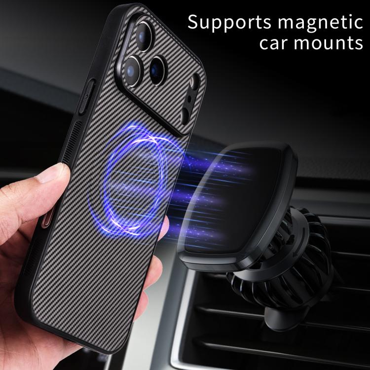 For Google Pixel 9 Pro Precise Cutout Carbon Fiber Texture Vegan Leather Phone Case(Grey) - Image 5