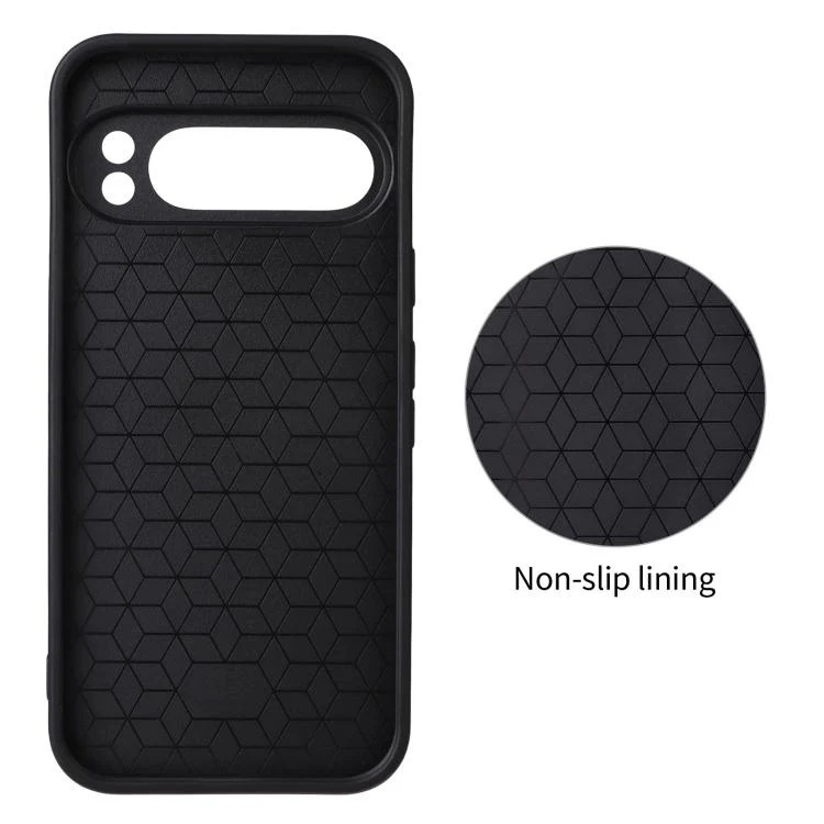For Google Pixel 9 Pro Precise Cutout Carbon Fiber Texture Vegan Leather Phone Case(Red) - Image 3