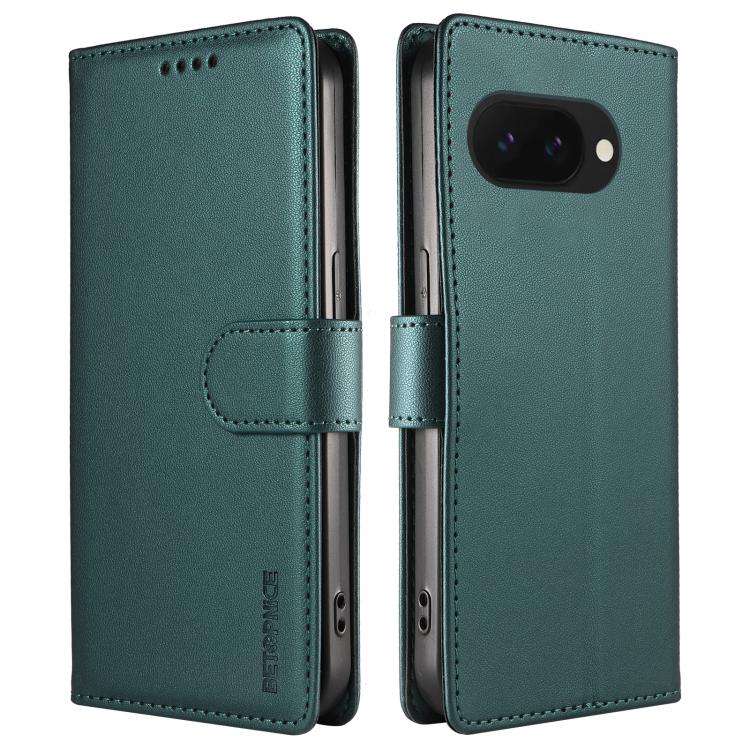 For Google Pixel 9a BETOPNICE Pearlescent RFID Vegan Leather Phone Case with Strap(Green) - Image 2