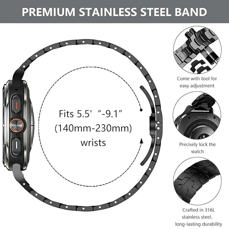 For Google Pixel Watch 4 / 3 / 2 / 1 41mm Iron Man Butterfly Buckle Stainless Steel Watch Band(Titanium Orange) - Image 10