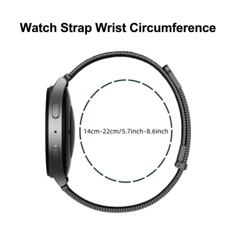 For Google Pixel Watch 4 / 3 / 2 / 1 41mm Loop Dual Magnetic Buckle Milanese Stainless Steel Watch Band(Silver) - Image 5