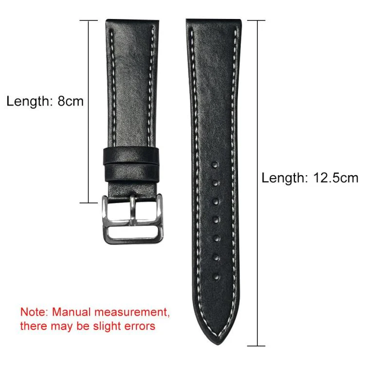 For Google Pixel Watch 4 / 3 / 2 / 1 41mm xDfind Flat Head Black Shark Fine Grain Leather Watch Band(Brown) - Image 5
