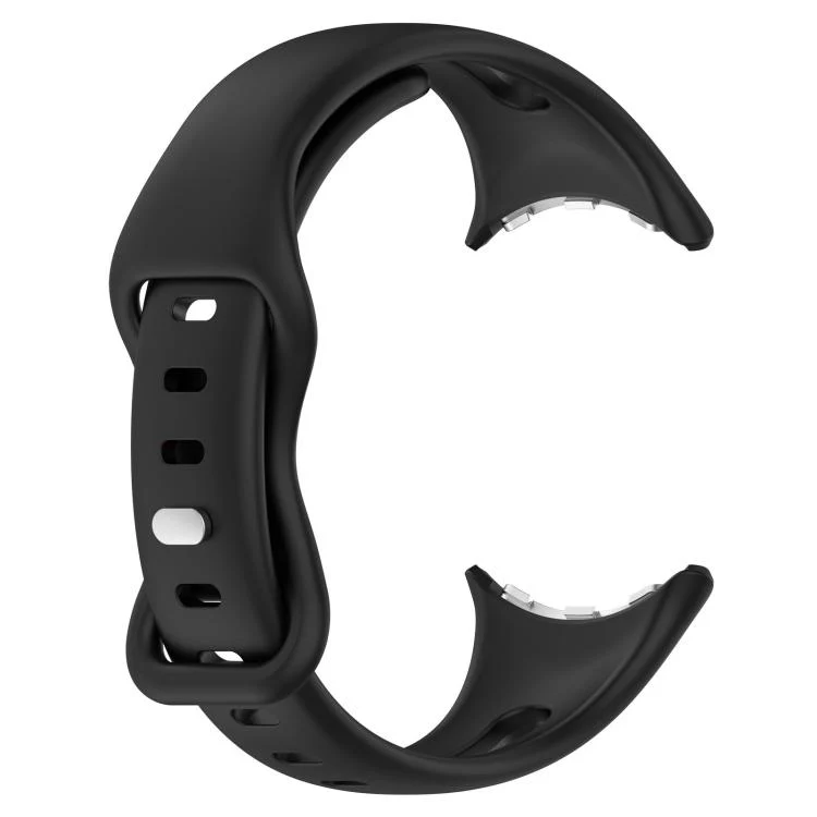 For Google Pixel Watch 4 / 3 / 2 / 1 41mm xDfind Small Waist Butterfly Buckle Silicone Watch Band(Black) - Image 3