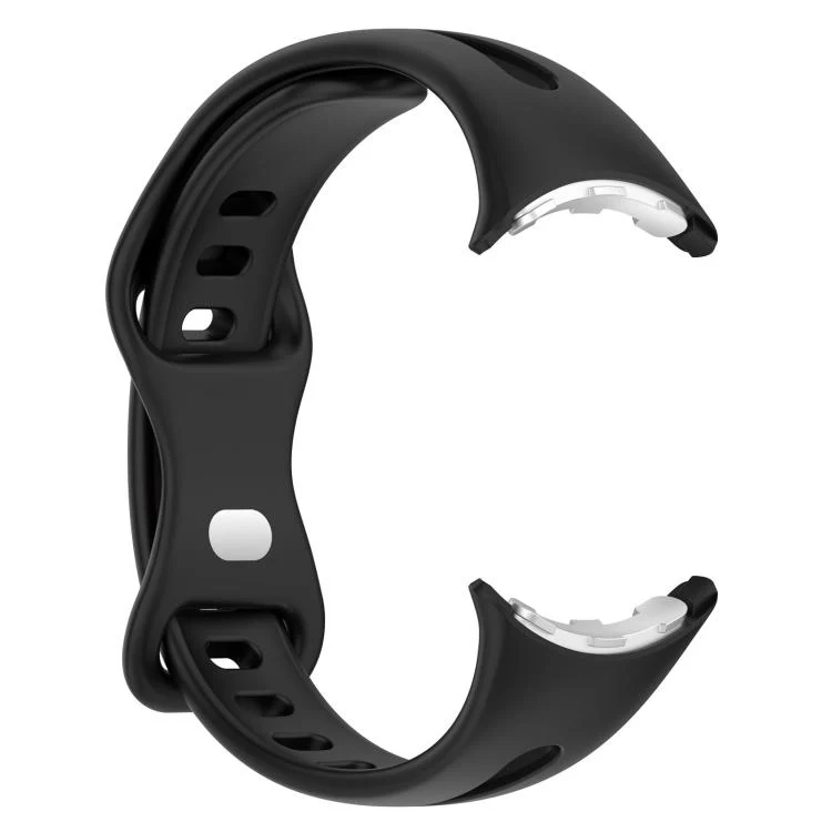 For Google Pixel Watch 4 / 3 / 2 / 1 41mm xDfind Small Waist Butterfly Buckle Silicone Watch Band(Black) - Image 4