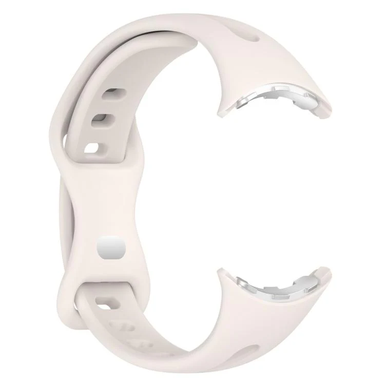 For Google Pixel Watch 4 / 3 / 2 / 1 41mm xDfind Small Waist Butterfly Buckle Silicone Watch Band(Starlight) - Image 4