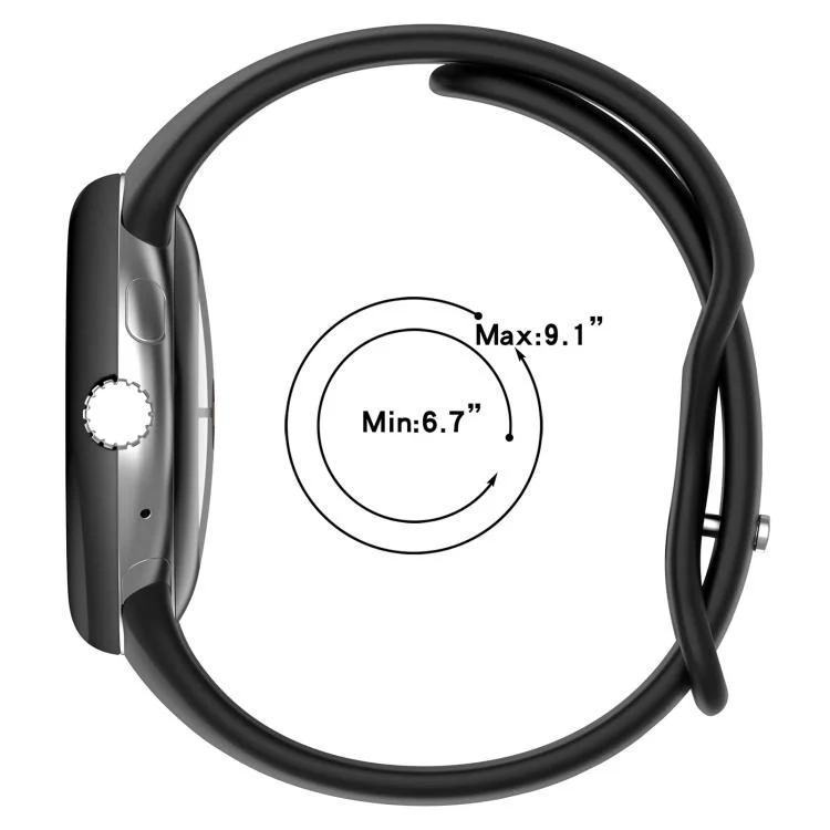 For Google Pixel Watch 4 / 3 / 2 / 1 41mm xDfind Small Waist Butterfly Buckle Silicone Watch Band(Starlight) - Image 8