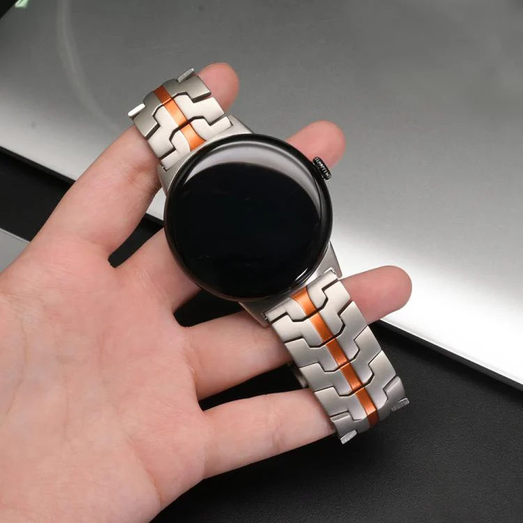For Google Pixel Watch 4 / 3 45mm Split Design Iron Man Safety Buckle Titanium Alloy Watch Band(Titanium) - Image 6