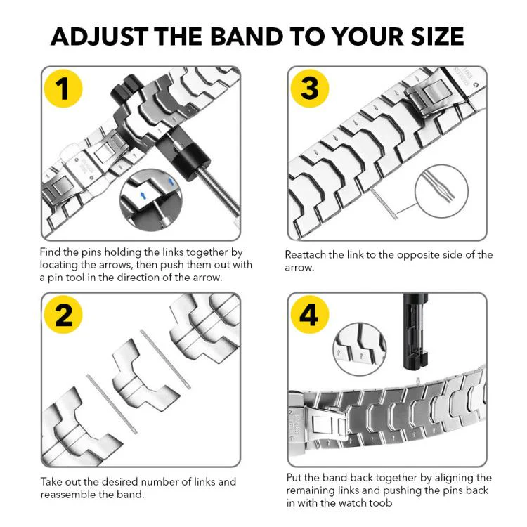 For Google Pixel Watch 4 / 3 45mm Split Design Iron Man Safety Buckle Titanium Alloy Watch Band(Titanium) - Image 8