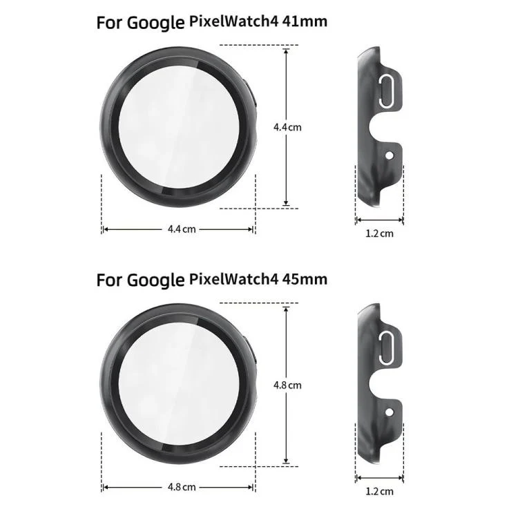 For Google Pixel Watch4 41mm Tempered Film Integrated PC Watch Protective Cover(Starlight) - Image 3
