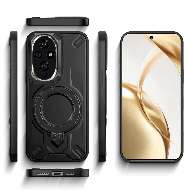 For Honor 200 Dijia Rotating Bracket Magnetic Phone Case(Gold) - Image 3