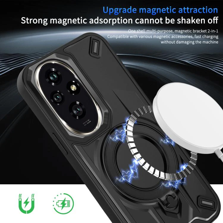 For Honor 200 Dijia Rotating Bracket Magnetic Phone Case(Gold) - Image 4