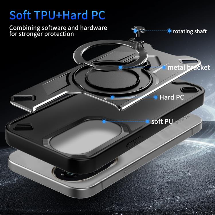 For Honor 200 Dijia Rotating Bracket Magnetic Phone Case(Gold) - Image 5
