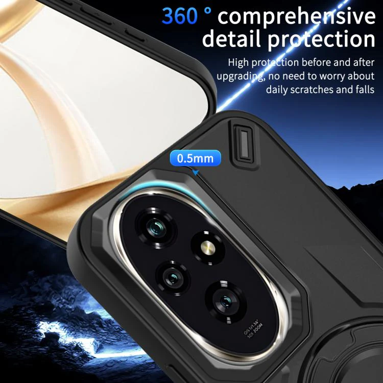 For Honor 200 Dijia Rotating Bracket Magnetic Phone Case(Gold) - Image 7