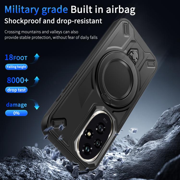 For Honor 200 Dijia Rotating Bracket Magnetic Phone Case(Gold) - Image 9