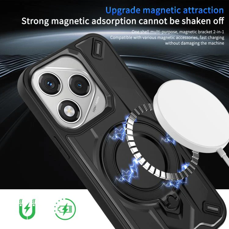 For Honor 400 Lite Global Dijia Rotating Bracket Magnetic Phone Case(Blue) - Image 4