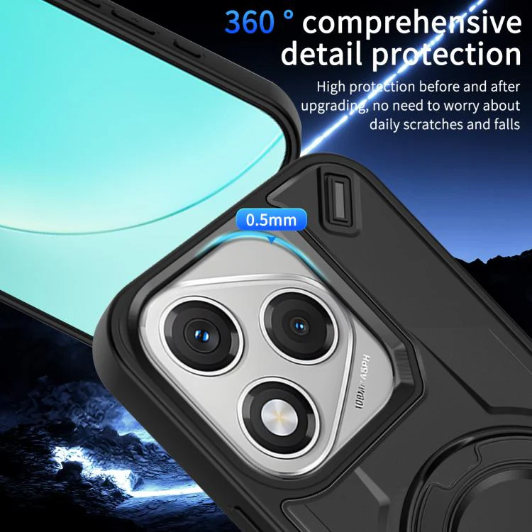 For Honor 400 Lite Global Dijia Rotating Bracket Magnetic Phone Case(Blue) - Image 7