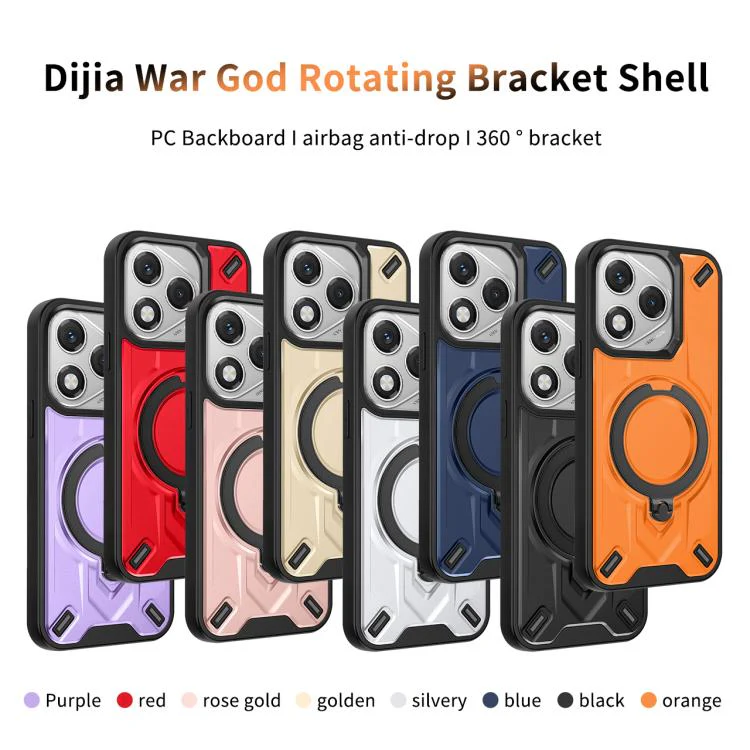 For Honor 400 Lite Global Dijia Rotating Bracket Magnetic Phone Case(Rose Gold) - Image 2