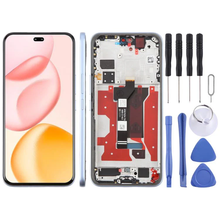 For Honor 400 Pro Original LCD Screen Digitizer Full Assembly with Frame (Blue)